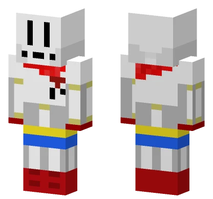 Undertale Papyrus Minecraft skin