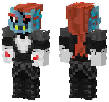 Undyne The Undying Battle 2 Minecraft skin