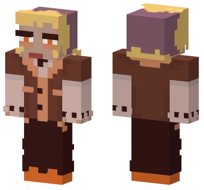 Uniform Orange Minecraft skin