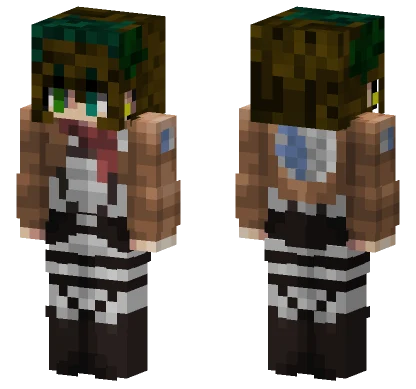 Uniforme Mikasa Minecraft skin