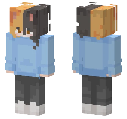 Unisex Blue Hoodie Minecraft skin