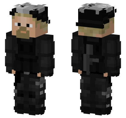 Unmasked Dark Clown Minecraft skin