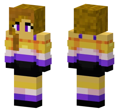 Updated Nonbinary Skin Minecraft skin