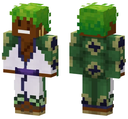 Updated Wano Zoro Nick Minecraft skin