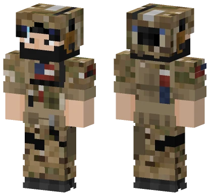 US Army 75th Ranger Regiment Balaclava Minecraft skin