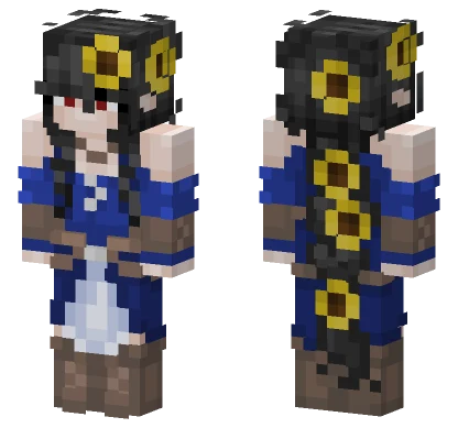 V Kaori Stage 2 Minecraft skin