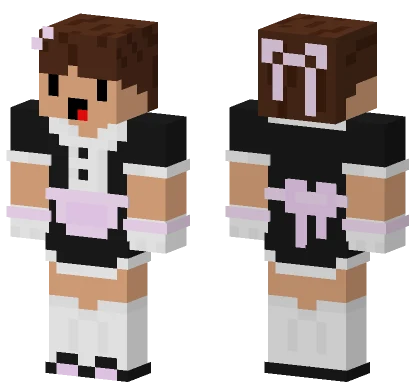 V2 Team Maid Skin Minecraft skin