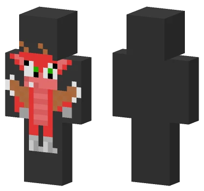 Val The Dragon Pixel Art Minecraft skin