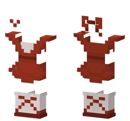 Valentines Dress Darkred Minecraft skin