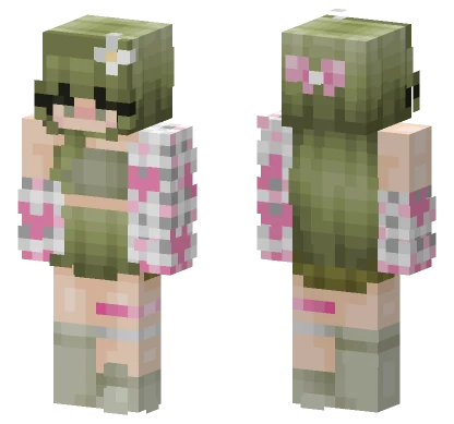 Valentines Tortoise Girl Minecraft skin