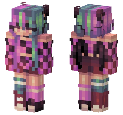 Vaporwave SF10 Minecraft skin
