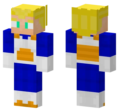 Vegeta SSN Fase1 Minecraft skin
