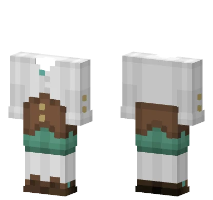 Venti Outfit Template Genshin Minecraft skin