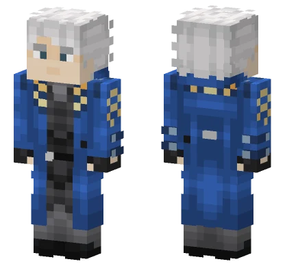 Vergil V3 Blue Coat Minecraft skin