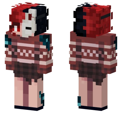 Vespervoo Red Outfit Minecraft skin