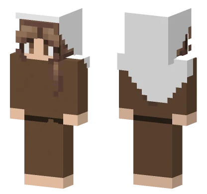 Vestido Marron Minecraft skin