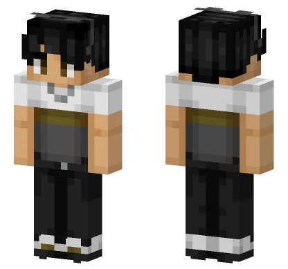 Vexing Black And White Minecraft skin