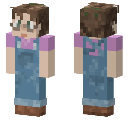 Victoria Blue Overalls Minecraft skin