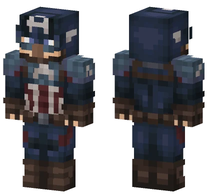 Villager Captain America Minecraft skin
