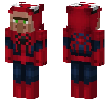 Villager Fan Of Spiderman Minecraft skin