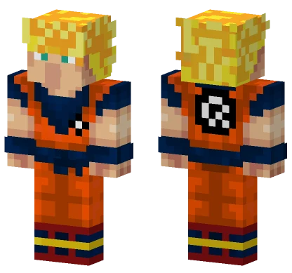 Villager Goku SSJ 1 Minecraft skin