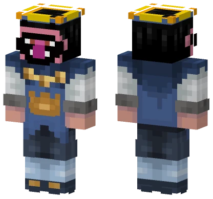 Villager King Blue Minecraft skin