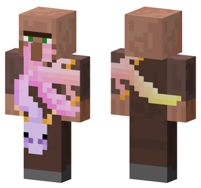 Villager Parasitized Minecraft skin