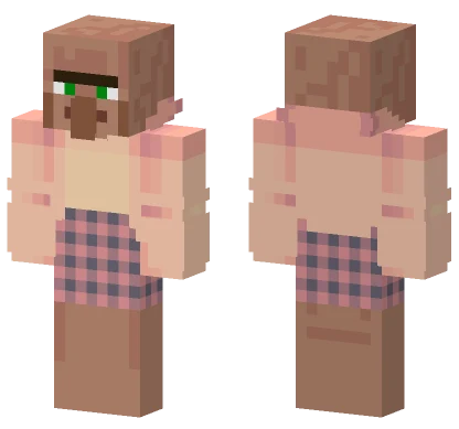 Villager Sunset School Minecraft skin