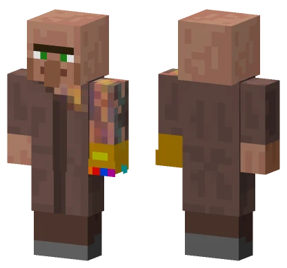 Villager With Infinity Gauntlet Minecraft skin