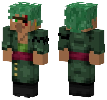Villager Zoro Minecraft skin