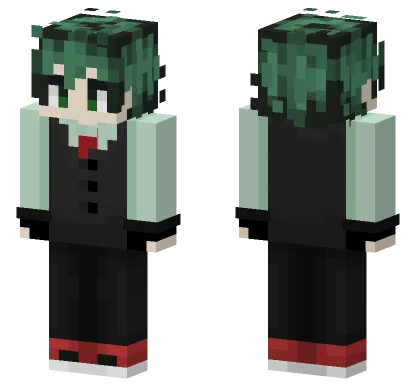 Villain Deku Edited Sleeves Minecraft skin