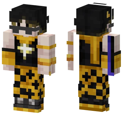 Vinceryy Black and Gold Outfit Minecraft skin