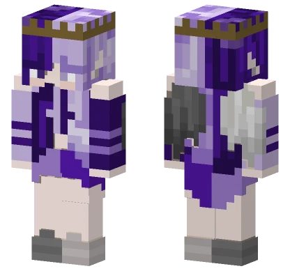 Violet Angel Queen Minecraft skin