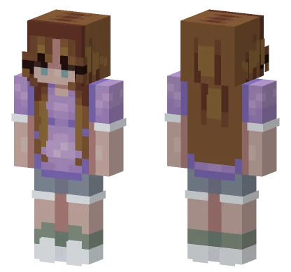 Violet Girl Minecraft skin