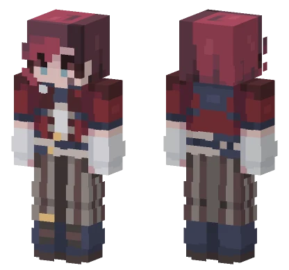 Violet Girl Minecraft skin