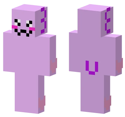 Violet The Axolotl Minecraft skin