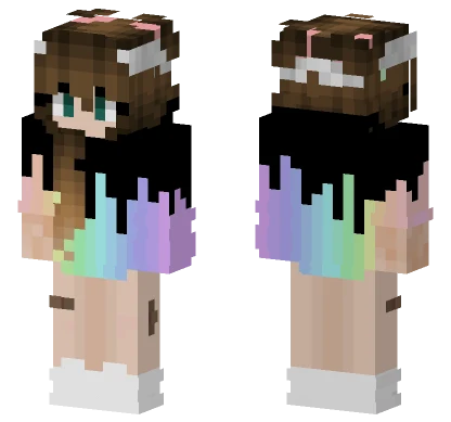 Viviantte Brown Hair Girl Minecraft skin