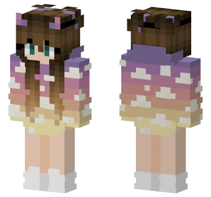 Viviantte Sunset Clouds Minecraft skin