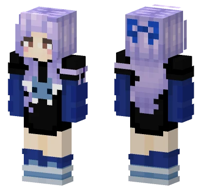 Vixella Blue Bats Minecraft skin