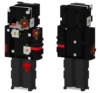 Void With Red Glint Minecraft skin