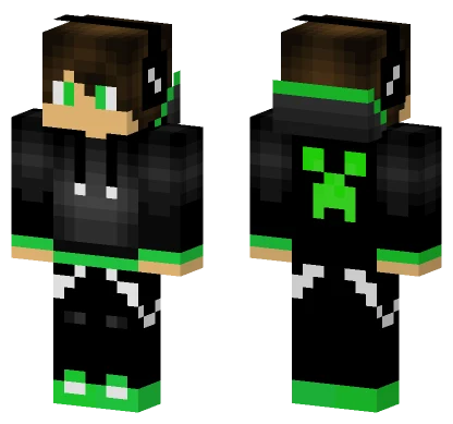 Vova Better Green Hoodie Minecraft skin