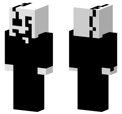 W D Gaster Minecraft skin