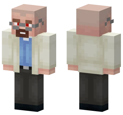 Walter White Laser Eyes Minecraft skin
