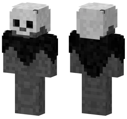 Wandering Skull Man 4 Pixel Arm Minecraft skin