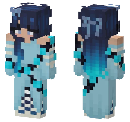 Warden Girl Finished Minecraft skin