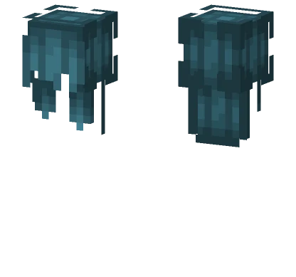 Warden Girl Hair Base Minecraft skin