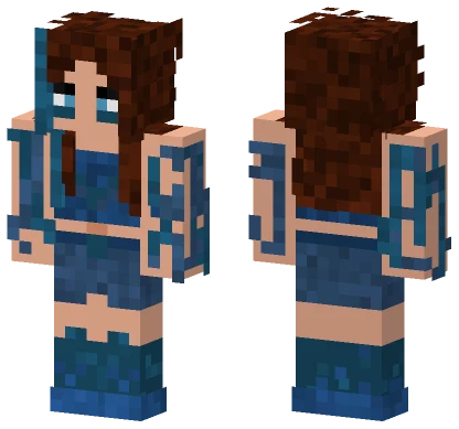 Warped Biome Girl Minecraft skin
