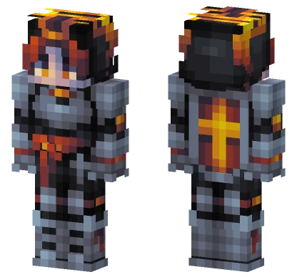Warrior Of Flames Boy Minecraft skin