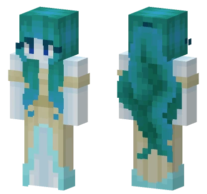 Water Girl Minecraft skin