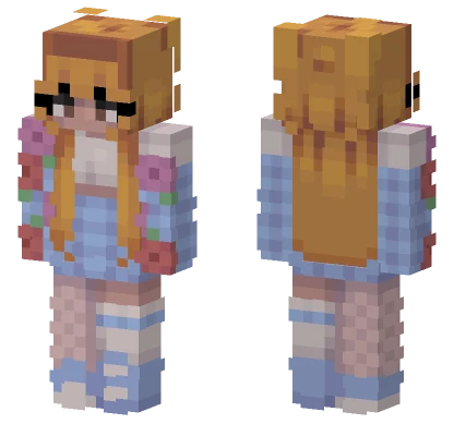 Waterfall Girl Minecraft skin